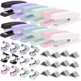 thumbnail image 1 of 12 Pack Staplers with 12000 Staples and 12 Staple Removers, Staplers for Desk, 25 Sheet Capacity, Assorted 6 Colors, 1 of 14
