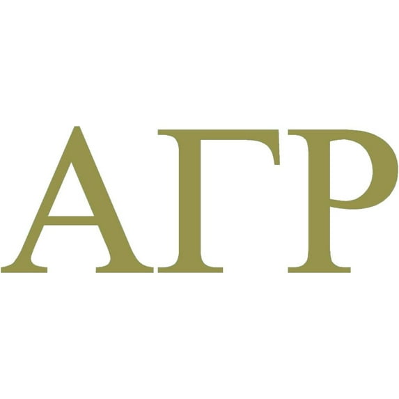 12 Pack - StickerDad® Alpha Gamma Rho - Fraternity V1 Greek Vinyl Decal - Size: 6", Color: GOLD - Windows, Walls, Bumpers, Laptop, Lockers, etc.