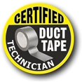 thumbnail image 1 of 12 Pack - StickerDad® Certified Duct Tape Technician - Full Color Printed Sticker (size: 2" color: YELLOW/BLACK) for Hard Hat, Helmet, Windows, Walls, Bumpers, Laptop, Lockers, etc., 1 of 2