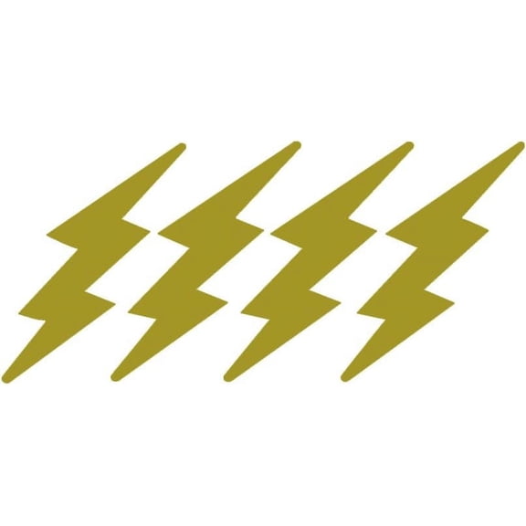 12 Pack - StickerDad Lightning Bolts Pack of 4 for Helmet, Windows, Walls, Bumpers, Laptop, Lockers (COPPER, 3 Inches)