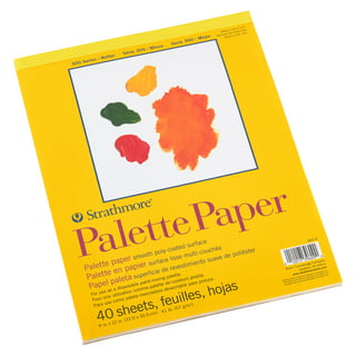 MEEDEN 2 X Disposable Palette Paper Pad 9x12 Inch, 20 Sheets,54 lb,  Glue-Bound,Premium Bleed-Proof Paint Palette with Thumb Hole for  Acrylic,Oil