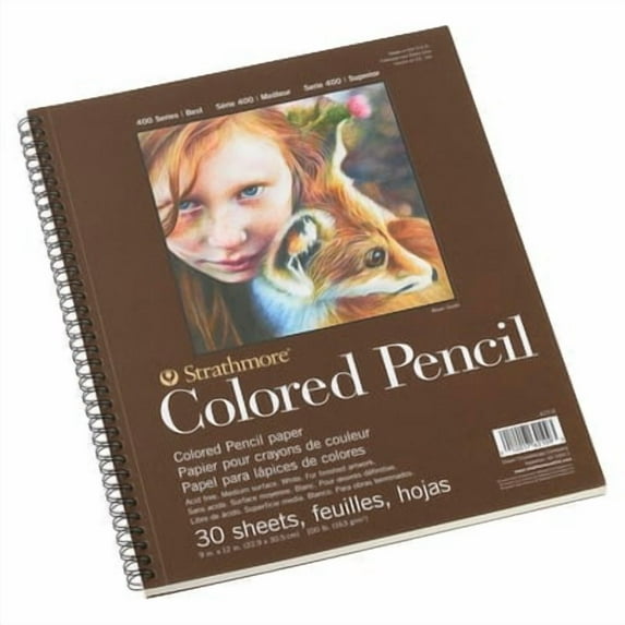 Strathmore 400 Series Colored Pencil Paper Pad, 12 Pack