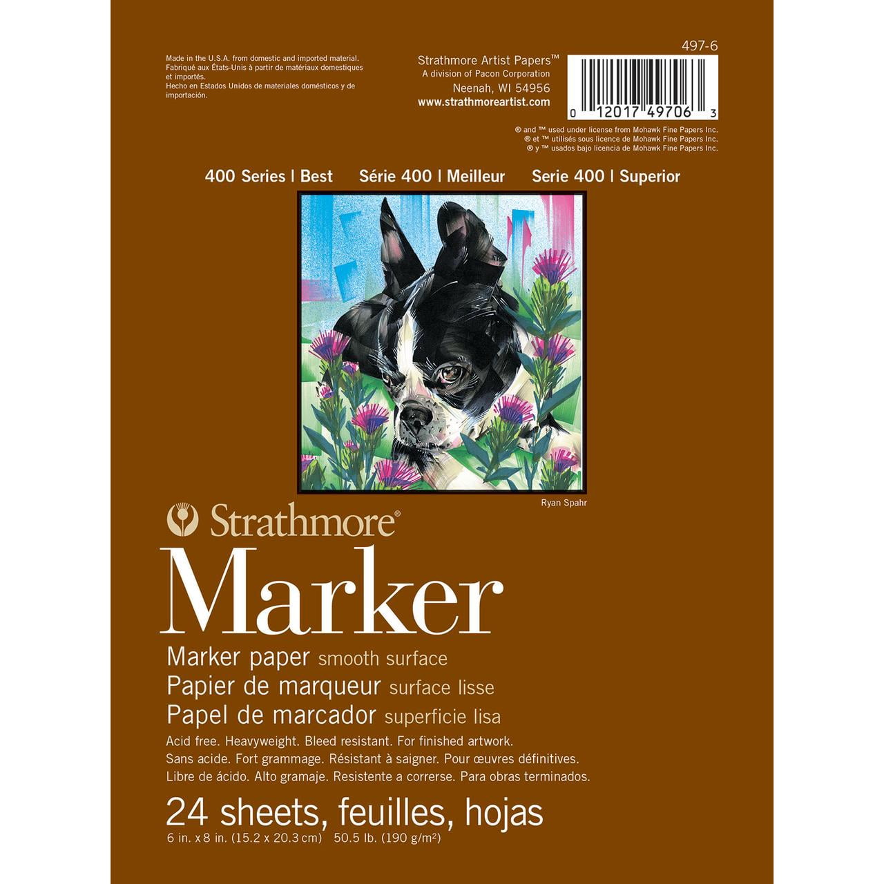 Strathmore 400 Series Marker Paper Pad, 12 Pack
