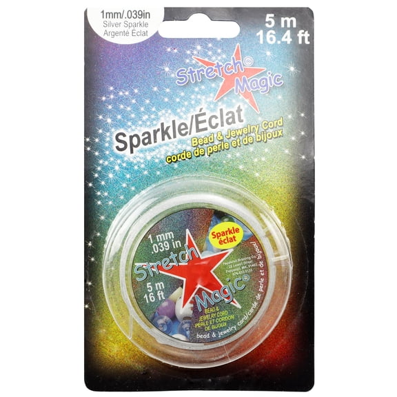 Stretch Magic 1mm Sparkle Bead & Jewelry Cord, 12 Pack