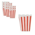 thumbnail image 1 of 1Striped Popcorn Boxes | 10.5x7.5x2cm Party Food Containers | Yellow, Purple, Red, Green Paper Cartons | Birthday, Cinema, Picnic Snack Packaging, 1 of 6