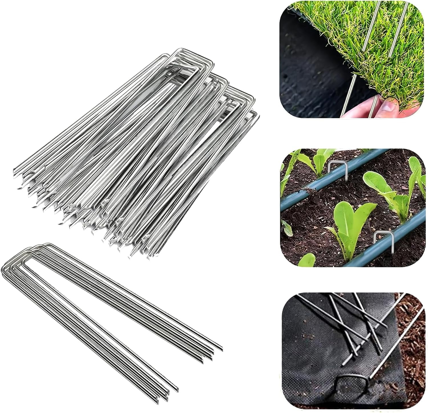 Stakes For Weed Barrier