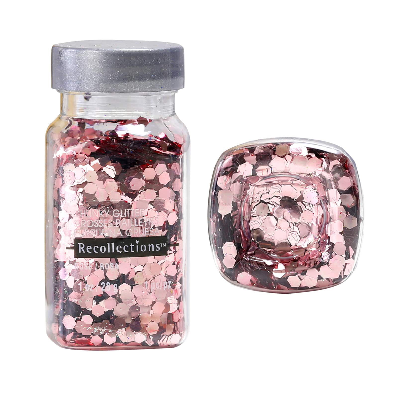 12 Pack: Confetti Glitter by Recollections, 1oz., Red