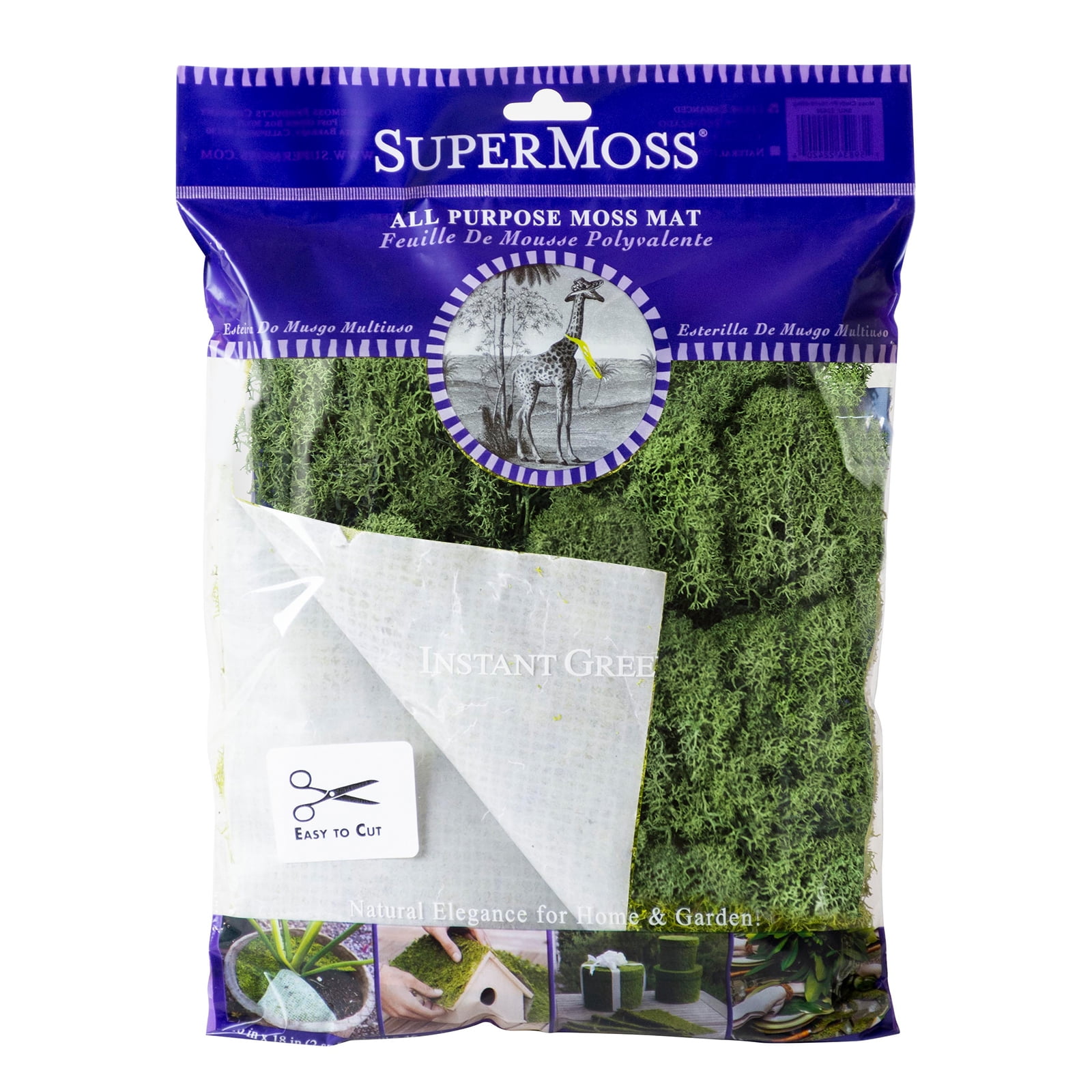 SuperMoss All-Purpose Sticky Reindeer Moss Mat, 12 Pack