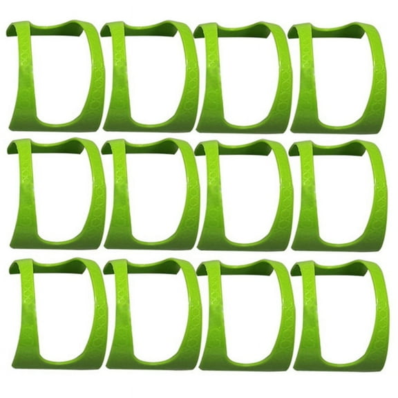 12 Pack Taco Trays Plastic Burrito Serving Party Supplies for Tacos Burritos Hot Dogs Green