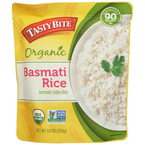 (12 Pack) Tasty Bite Organic Basmati Rice, 8.8 oz