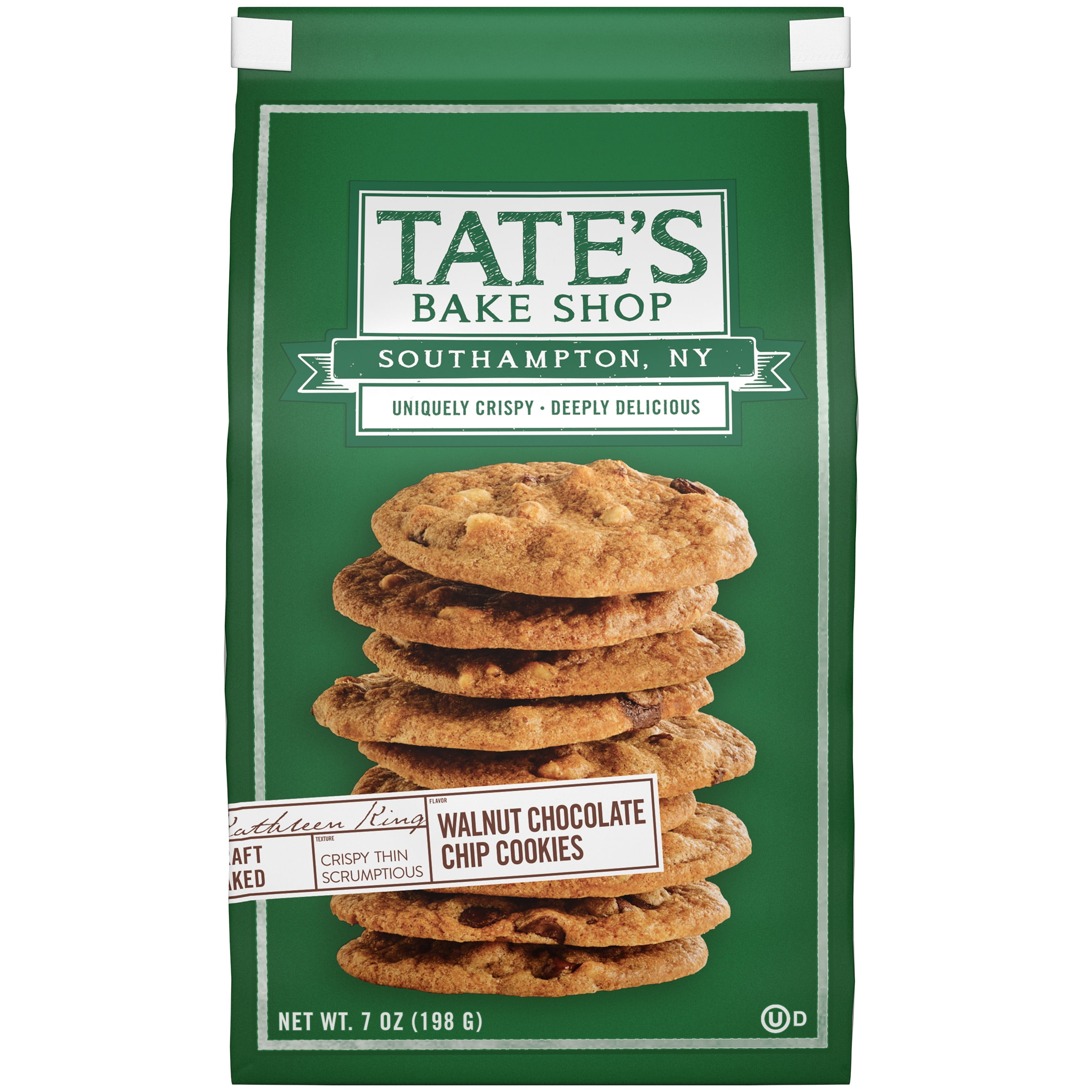 (12 Pack)Tate's Bake Shop Chocolate Chip Walnut Cookies, 7 oz.