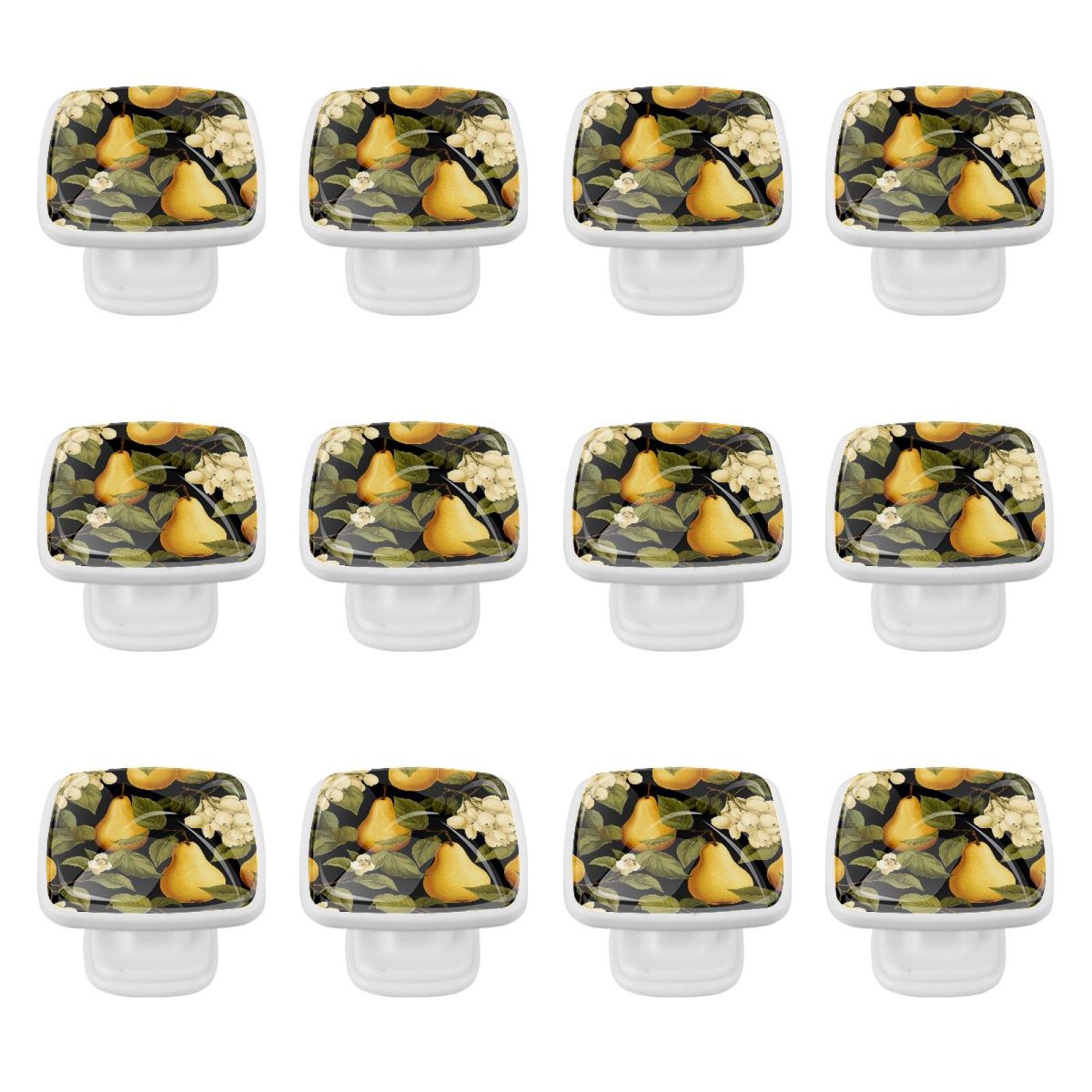 Gallery Detail: 12 Pack Thanksgiving Pear Kitchen Cabinet Square Knob Cabinet Hardware