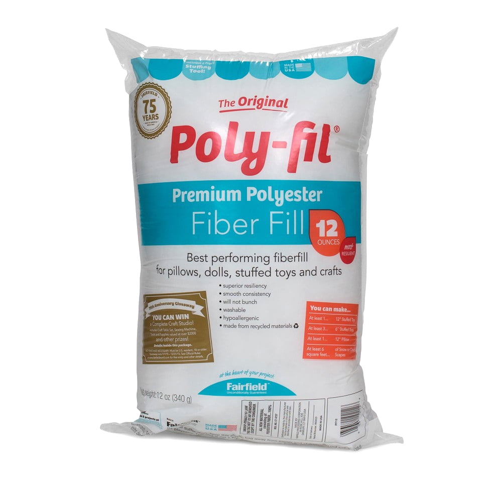 12 Pack: The Original Poly-fil Premium Fiber Fill Bag, 12oz.