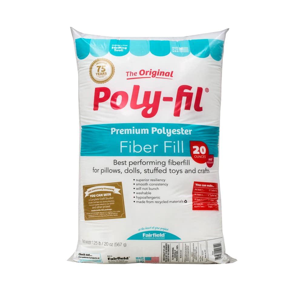  Poly-Fil Fiber Fill, 5lb Box, White : Arts, Crafts
