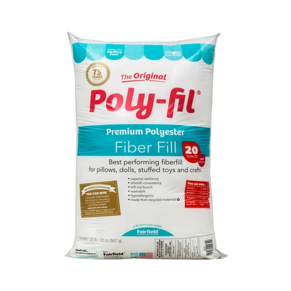 12 Pack: The Original Poly-fil Premium Fiber Fill Bag - 20oz.