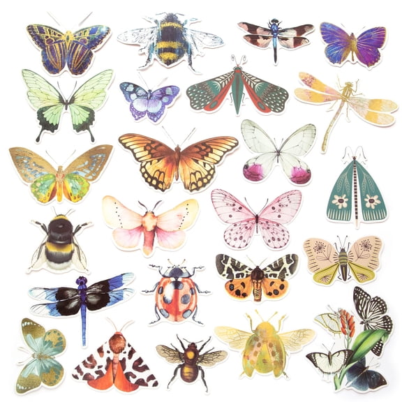 Recollections Things with Wings Die Cut Stickers, 12 Pack