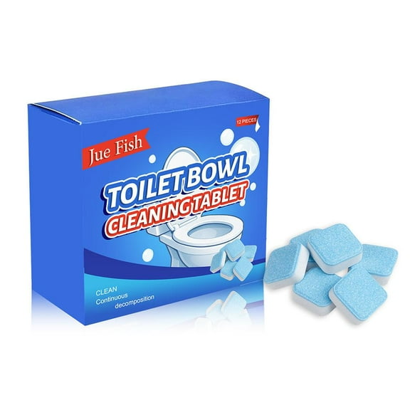 12-Pack Toilet Cleaning Tablets With Sodium Bicarbonate For Scale Removal And Odor Control