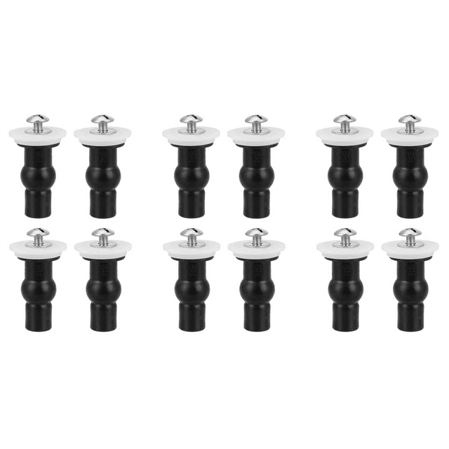 12 Pack Toilet Screws Toilet Hinges Bolt Expanding Rubber Top Nuts