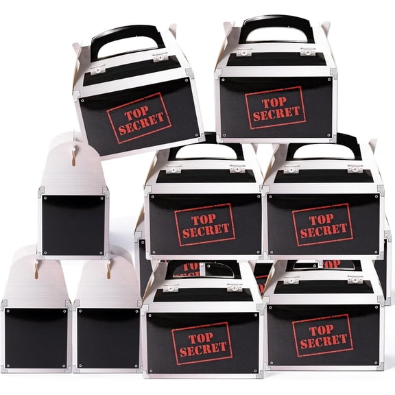 12 Pack Top Spy Party Favor Boxes for