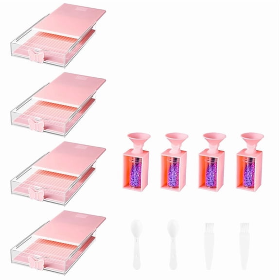 12-Pack Trabricks Stackable  Art Trays with Lids, -Painting Art Kits for Adult for DIY Art Craft C