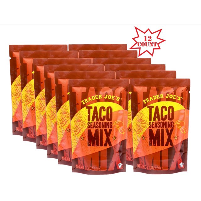 12 Pack Trader Joe's Taco Seasoning Mix, 1.3 Oz