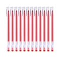 thumbnail image 1 of 12 Pack Transparent Barrel Gel Pens, 0.5mm Fine Tip 7ml Large Capacity Quick-Dry Smooth Writing Red Ink Pen for Daily Office Use, 1 of 6