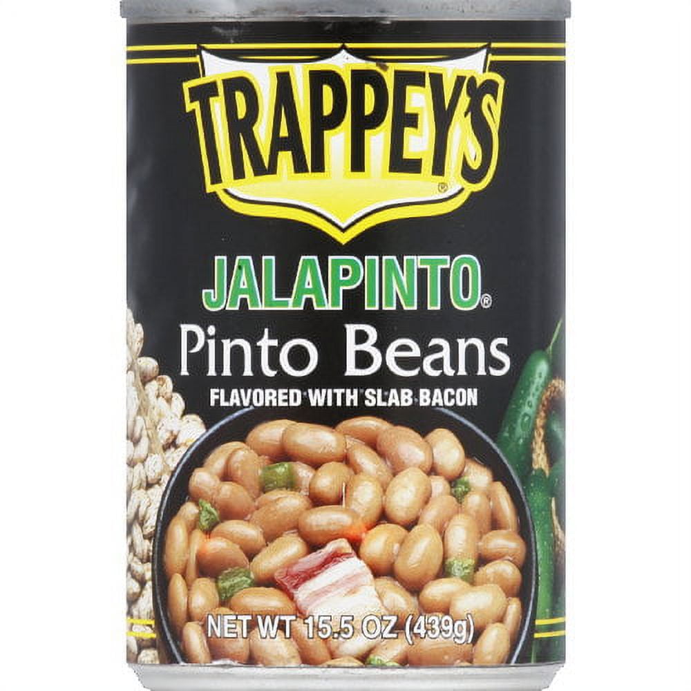 (12 Pack) Trappey's Jalapinto Pinto Beans Flavored with Bacon, 15.5 oz