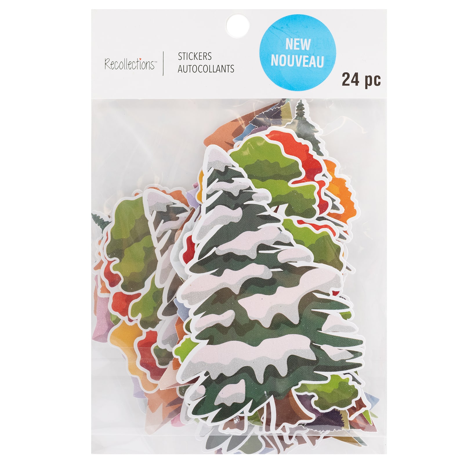 12 Pack: Tree & Mountain Die Cut Stickers By Recollections™ - Walmart.com