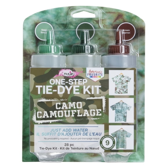 Tulip Camo One-Step Tie-Dye Kit, 12 Pack