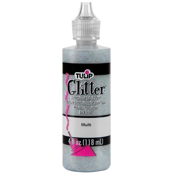 Tulip Glitter Multi Dimensional Fabric Paint, 12 Pack