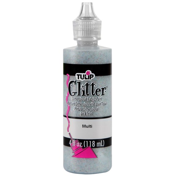 Tulip Glitter Multi Dimensional Fabric Paint, 12 Pack