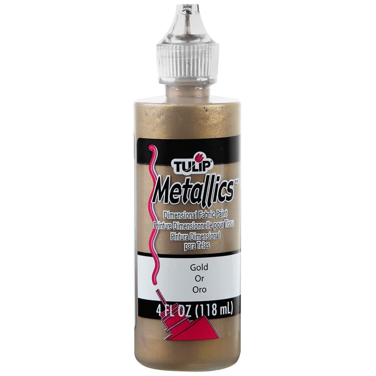 Tulip Metallics Dimensional Fabric Paint, 4oz., 12 Pack