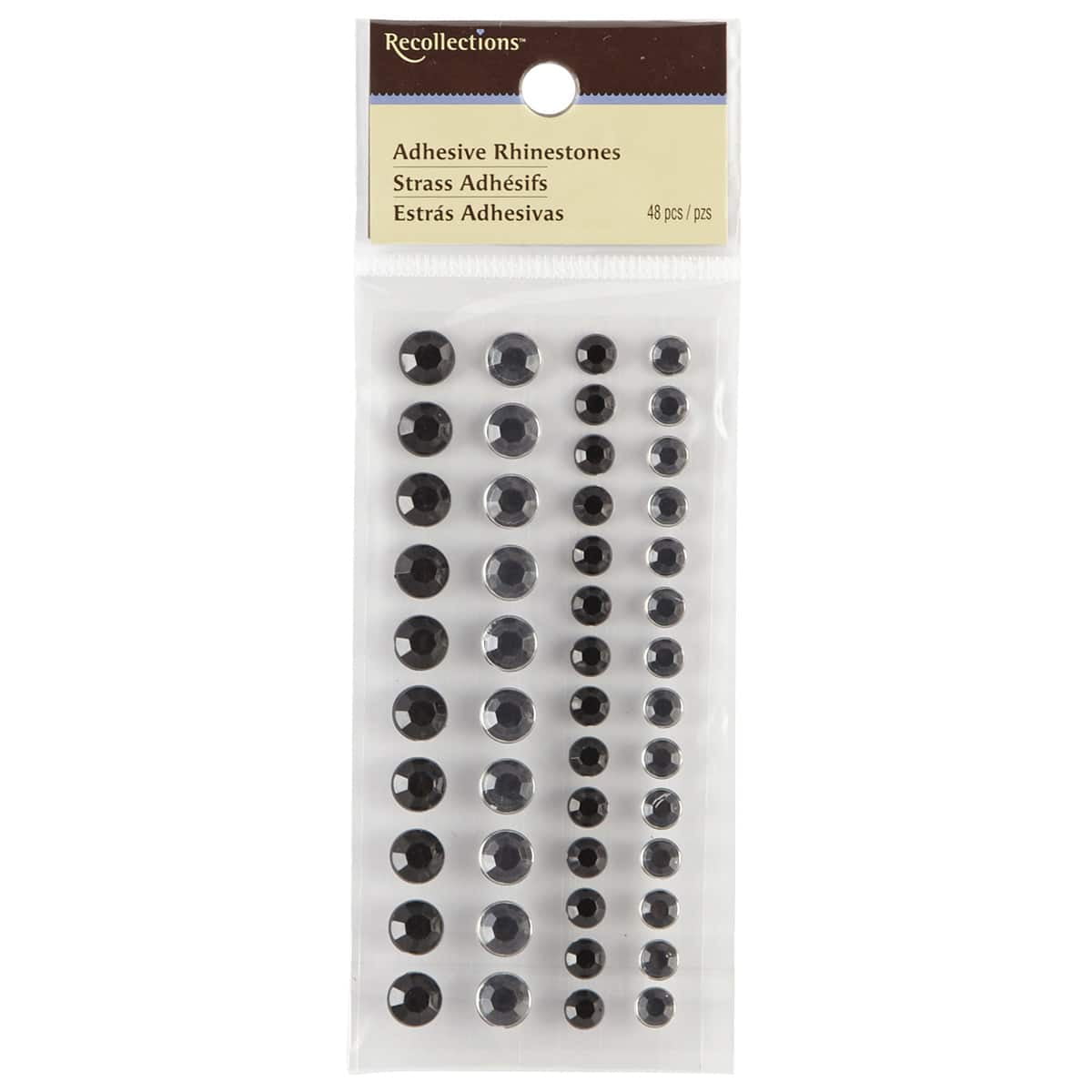 Recollections Two-Tone Rhinestones, 12 Pack