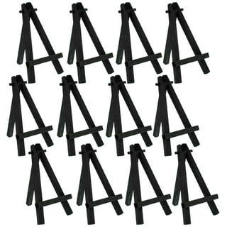 10Pack Small Tabletop Display Easel Wood Tripod, Kids Painting