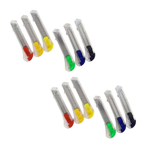 12 Pack Universal Home and Office Utility Knife Knives
