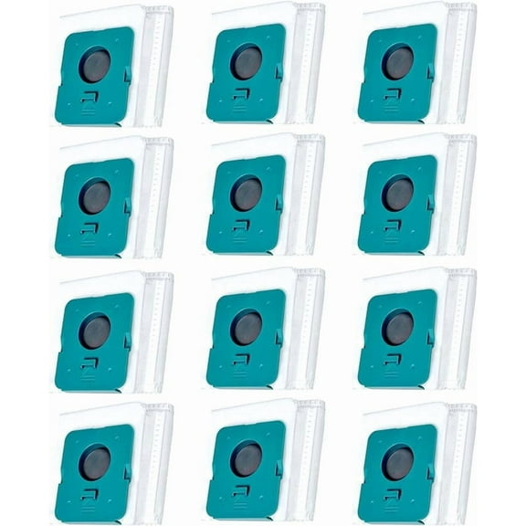 12 Pack VCA-ADB953 Dust Bags Compatible with SAMSUNG BESPOKE Jet Cordless Stick Vacuum Cleaner, Large Capacity Disposable Replacement Bags, All in One Clean Station Accessories Set