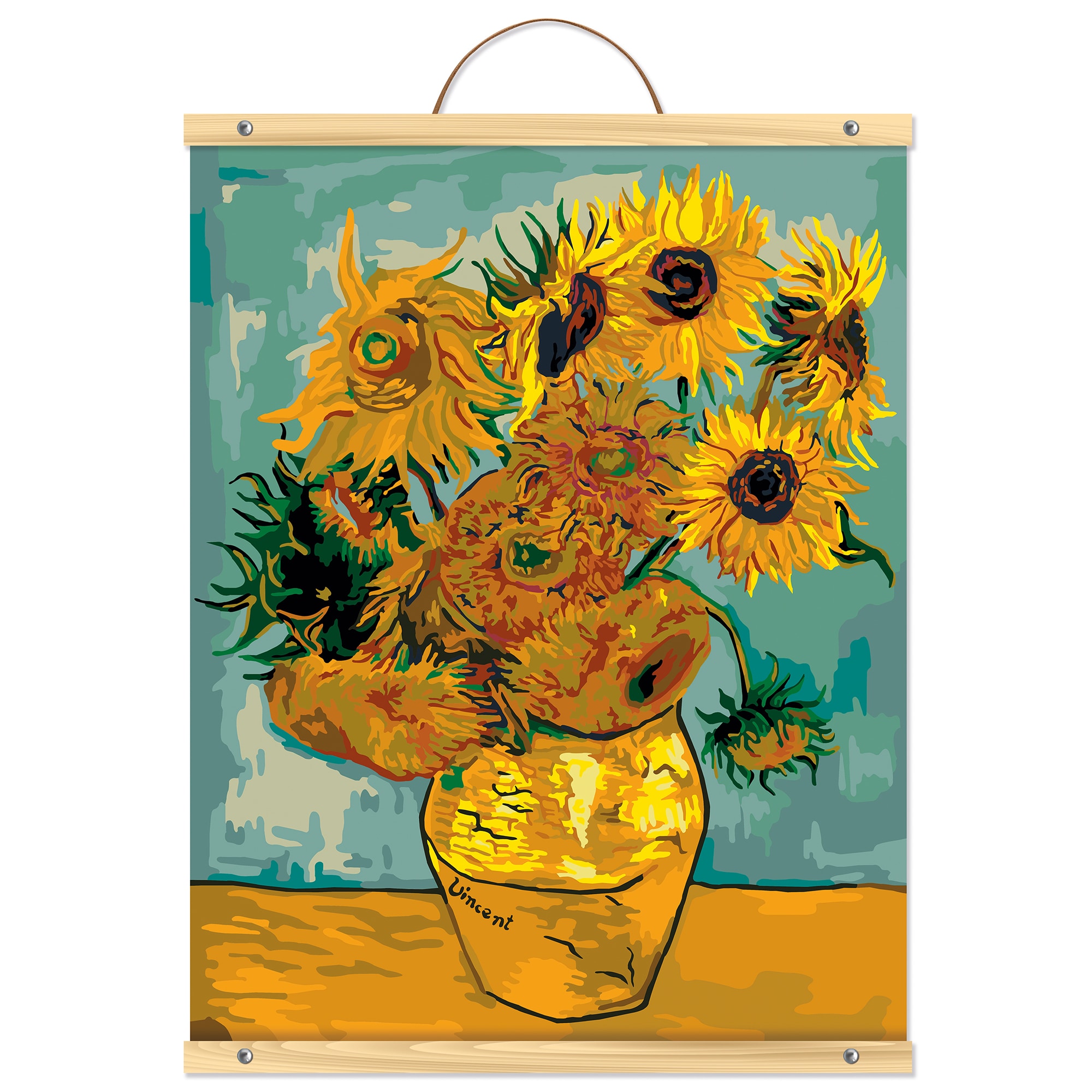 12 Pack Van Gogh Vase PaintbyNumber Kit by Artist's Loft