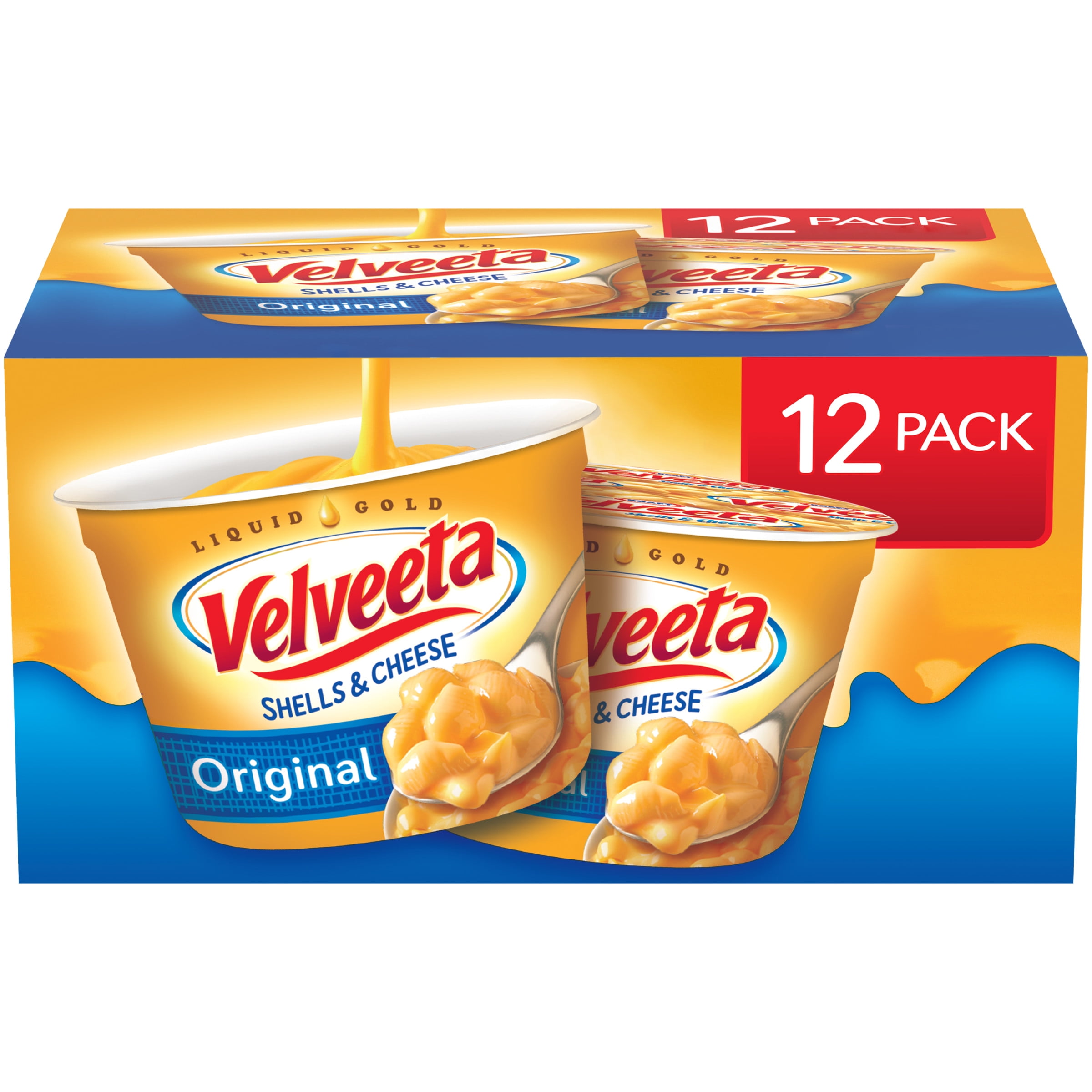 (12 Pack) Velveeta Shells Pasta & Cheese Sauce, 2.39 oz Cups