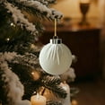 thumbnail image 1 of 12 Pack Velvet Christmas Ball Ornaments Flocked Christmas Tree Hanging Ornaments Shatterproof Flocked Decorative Balls for Xmas Tree Decorations 3IN A, 1 of 9