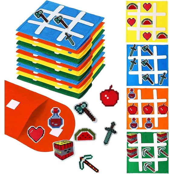 12 Pack Video Game Mini Tic Tac Toe Games