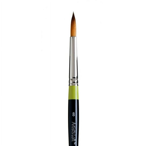 12 Pack: Vienna Golden Taklon Short Handle Round Brush by Artist's Loft