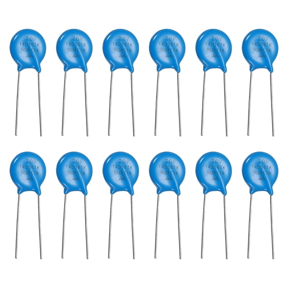 12 Pack Voltage Dependent Resistors, 14D361K Varistor AC 230V Radial Disc Varistors 14.5mm Dia Surge Current Protector for AC/DC Circuit Protection