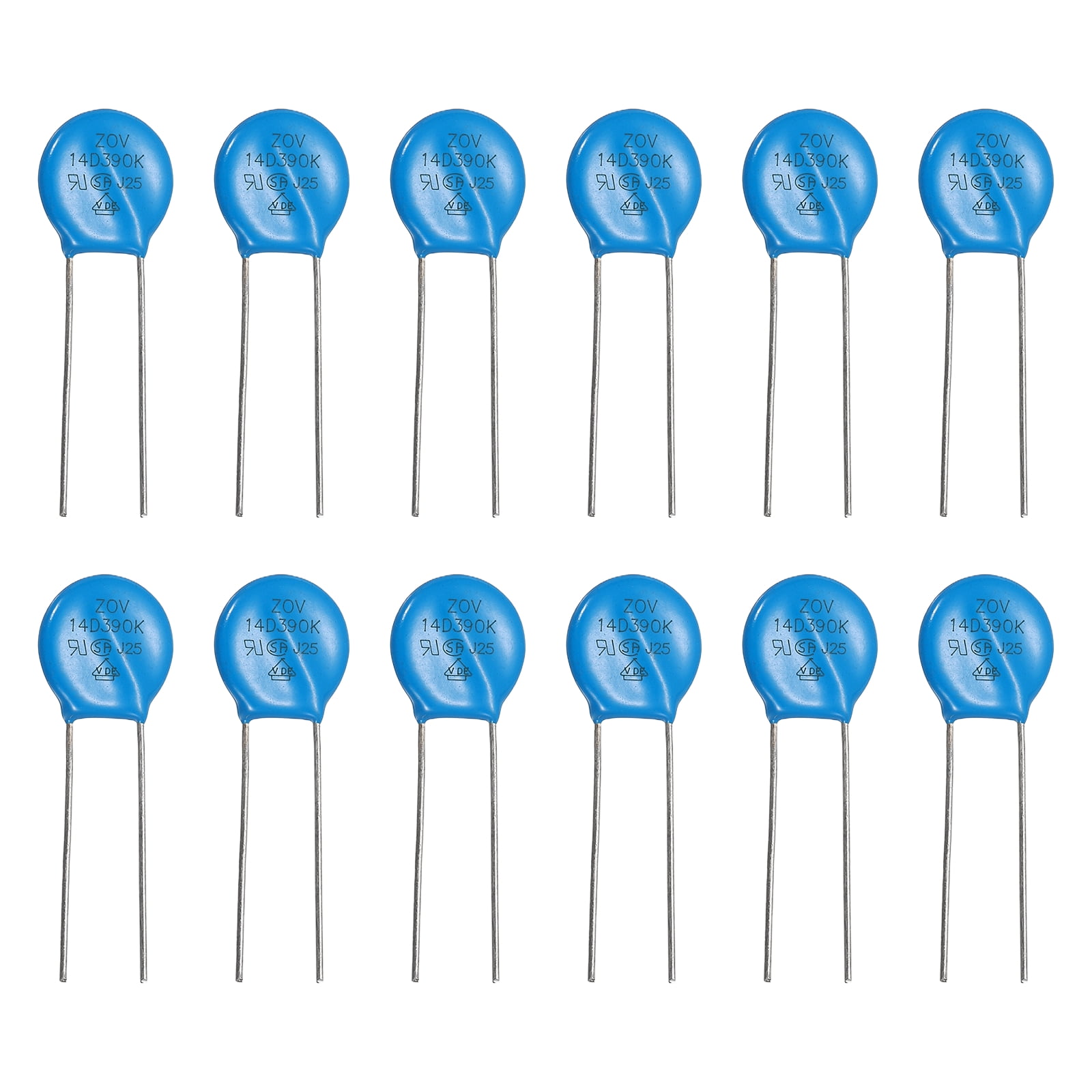2at Ac25v 12 Pack Voltage Dependent Resistors, 14D390K Varistor AC 25V Radial ...