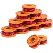 12 Pack WA0010 Weed Eater String Replacement for Worx Select Electric String Trimmers 12 Line Spools, 0.065