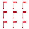 12 Pack WFH Today Mini Desk Flags, Red Clip-On Monitor Status Signs for ...