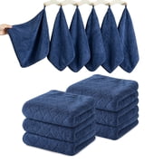 12 Pack Kitchen Washcloths, 13"x13" Large Thick Dishcloths for Drying Dishes, Ultra Soft Microfiber Towels Quick Dry Super Absorbent Wash Cloths Set for Kitchen