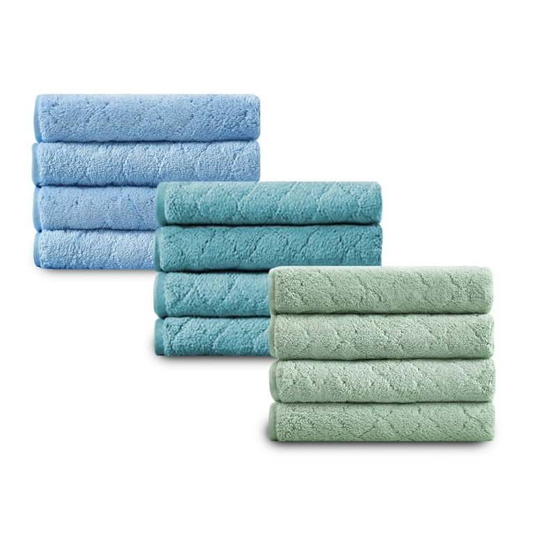 12 Pack Washcloths Set Soft Towels for Washing Face Face Towels for Women Absorbent Wash cloths Bulk for Kitchen Quick Dry Towel