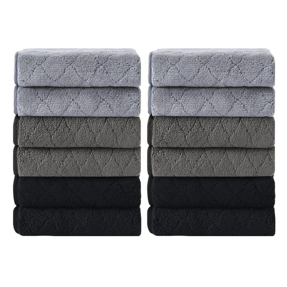 12 Pack Kitchen Washcloths Set 13"x13", Multi-Color Thick Dishcloths for Drying Dishes, Ultra Soft Microfiber Towels Quick Dry Super Absorbent Wash Cloths Set for Kitchen Cleaning