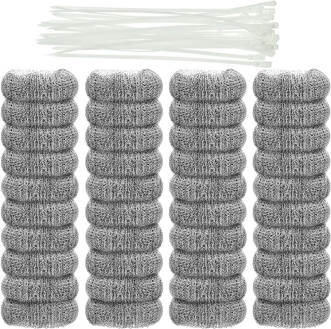50 Pack Washing Machine Lint Traps with 12 Nylon Cable Ties, Laundry