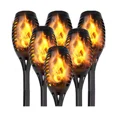 thumbnail image 1 of Maggift 12 pack Solar Torch Lights with Flickering Flame, Waterproof, Dusk to Dawn LED Lights for Garden Patio Pathway Walkway Landscape, Black, 1 of 7